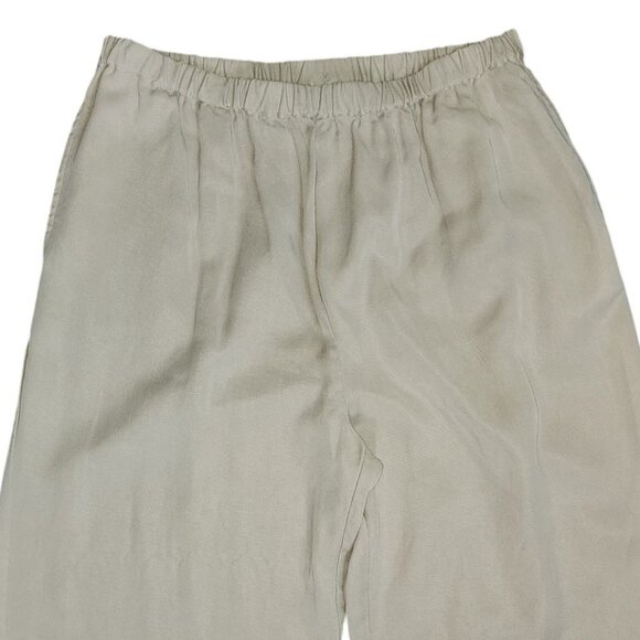 Soft Surroundings Pants Womens Size Medium Tall Solid All Tan Pull On Tencel - Picture 2 of 5